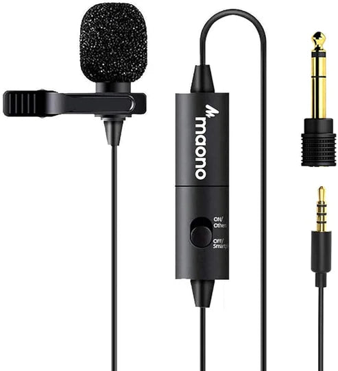 Wacom Medium 8.5-inch Graphic Tablet (Red and Black) & collar microphone